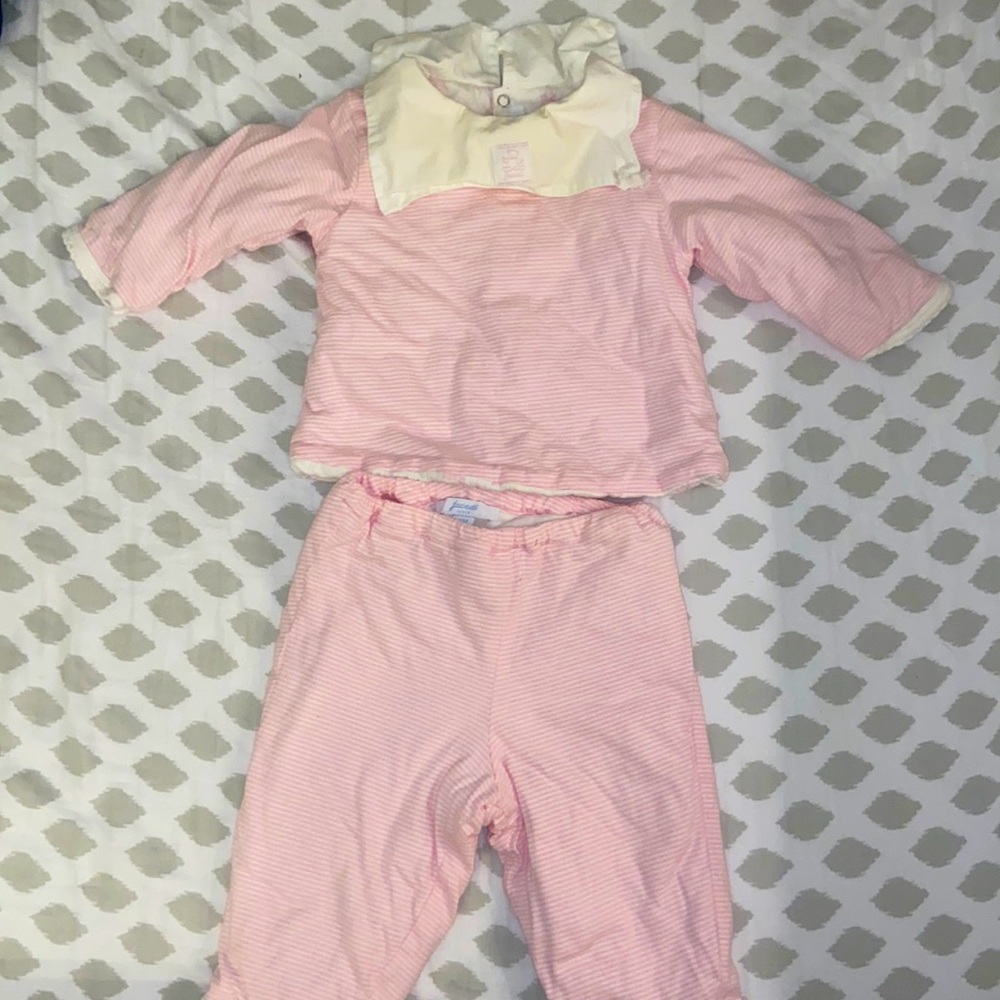 Jacadi- Baby Girl long sleeve outfit (9 Months)